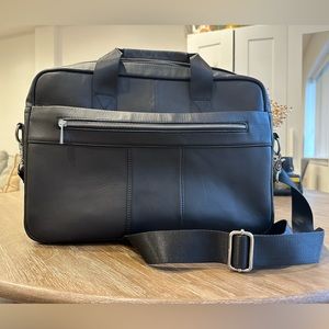 Black Leather Mens Briefcase